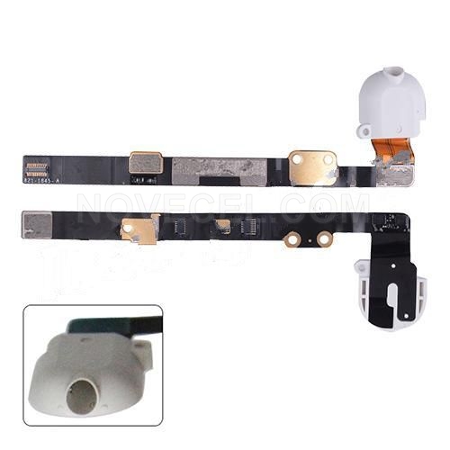 Earphone Jack With Flex Cable for iPad mini 3-White