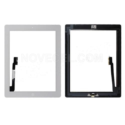 A+ Touch Screen Digitizer with Home Button for iPad 3(ORI Quality) - White