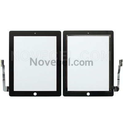 A Touch Screen Digitizer with Home Button for iPad 3 - White