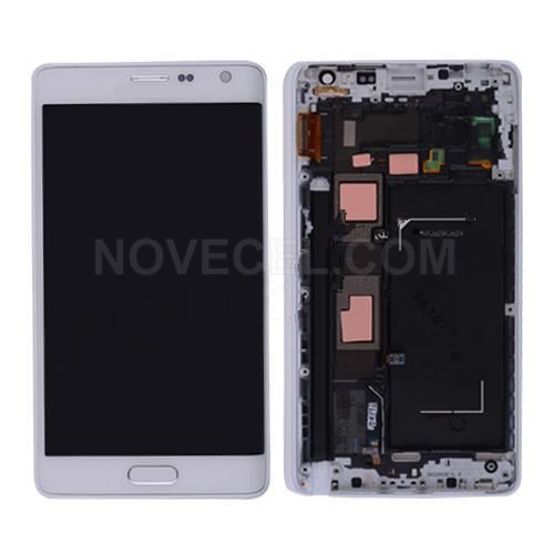 LCD Screen Display and Bezel Frame for Galaxy Note Edge N915-- Frost White