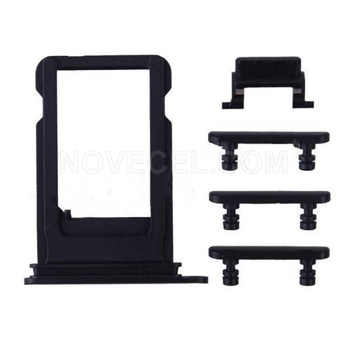 5 in 1 Sim Card Tray with Side Buttons for iPhone 7(4.7 inches)