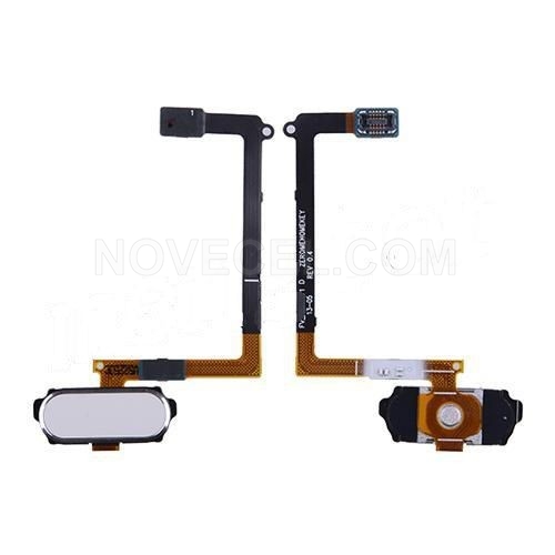 Refurbished Home Button with Flex Cable for Samsung Galaxy S6 G920-White Pearl