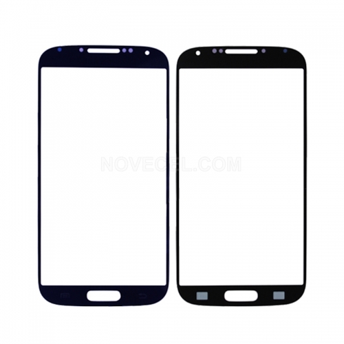 A+ Front Glass Screen Lens Replacement for Galaxy S4 i9500-High Quality/Blue