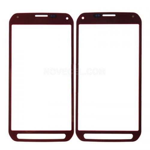 Front Glass/Cristal For S5 Active G870-Red