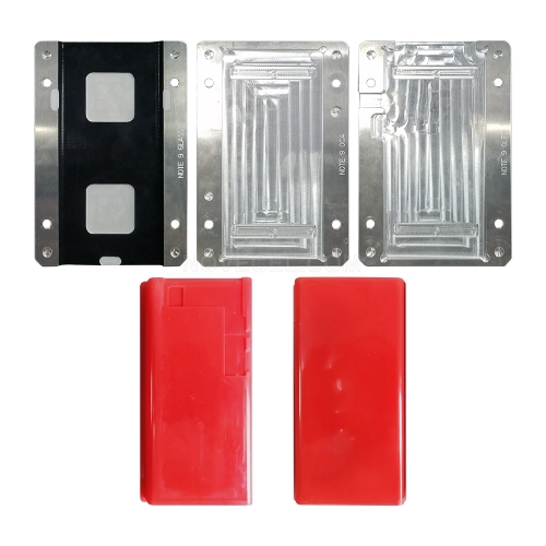 For Note 9 N960 NOVECEL LCD Display Screen Laminating Mould / Mold with Alignment Function (4 Pcs) - Red Pads