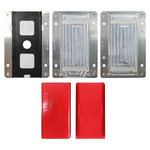 For S8+ G955 NOVECEL LCD Display Screen Laminating Mould / Mold with Alignment Function  (4 Pcs) - Red Pads