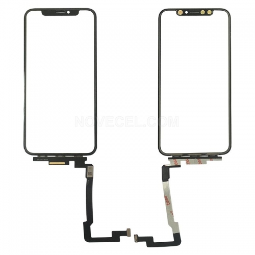 Front Glass with Touch Flex Cable for iPhone XS Max_Long Flex