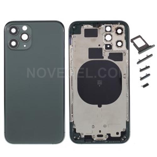 Battery Housing Cover + Side Buttons for 11 Pro_Green