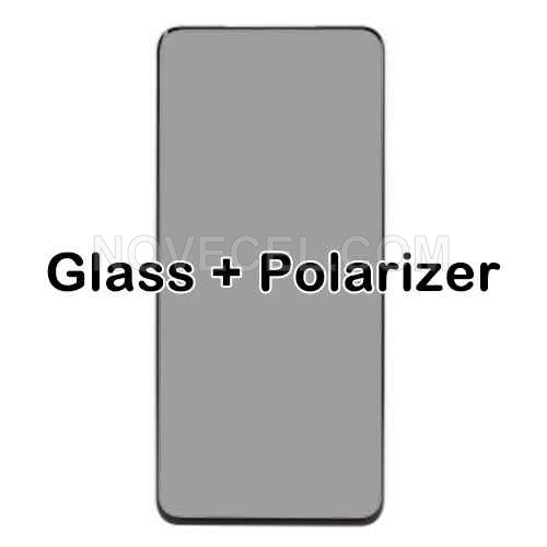 Front Glass+Polarizer Film for Samsung Galaxy M30s/M307_Black